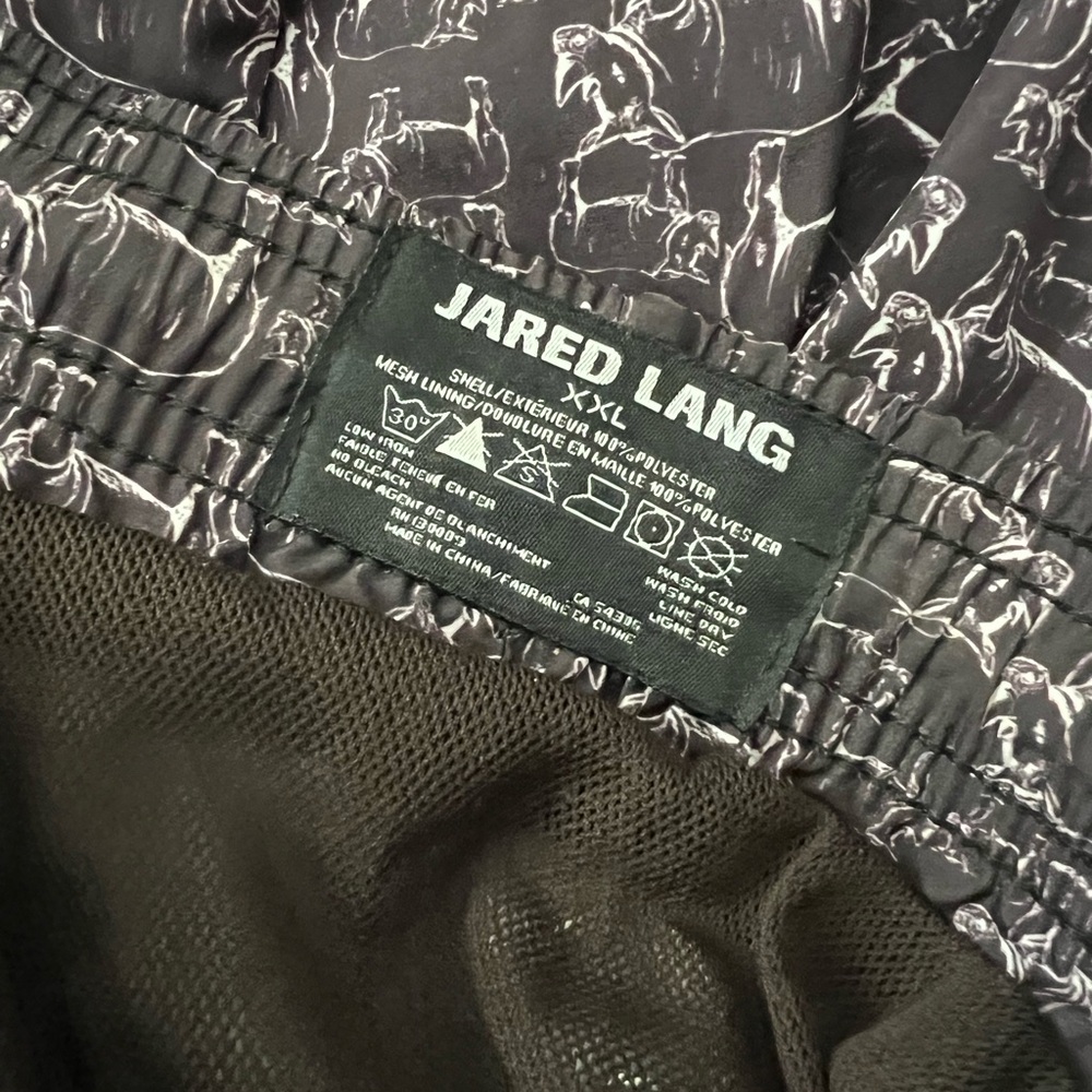 Jared Lang Patterned Drawstring Swim Shorts - image 7